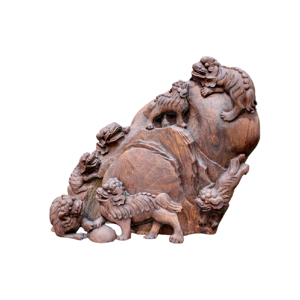 木雕《狮子山》 3D打印成品照片