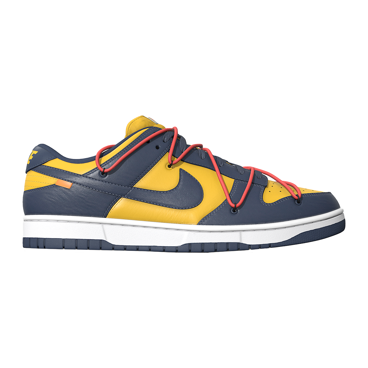 OFF-WHITE x Nike Dunk LTHR OW联名 耐克低帮板鞋模型预览图