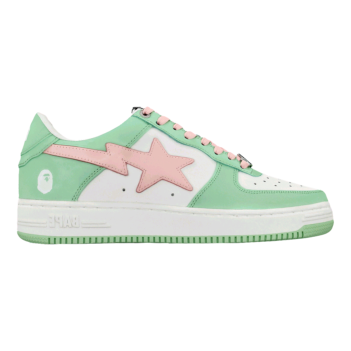 A BATHING APE STA Pastel Bape 低帮 休闲板鞋 薄荷绿色模型预览图