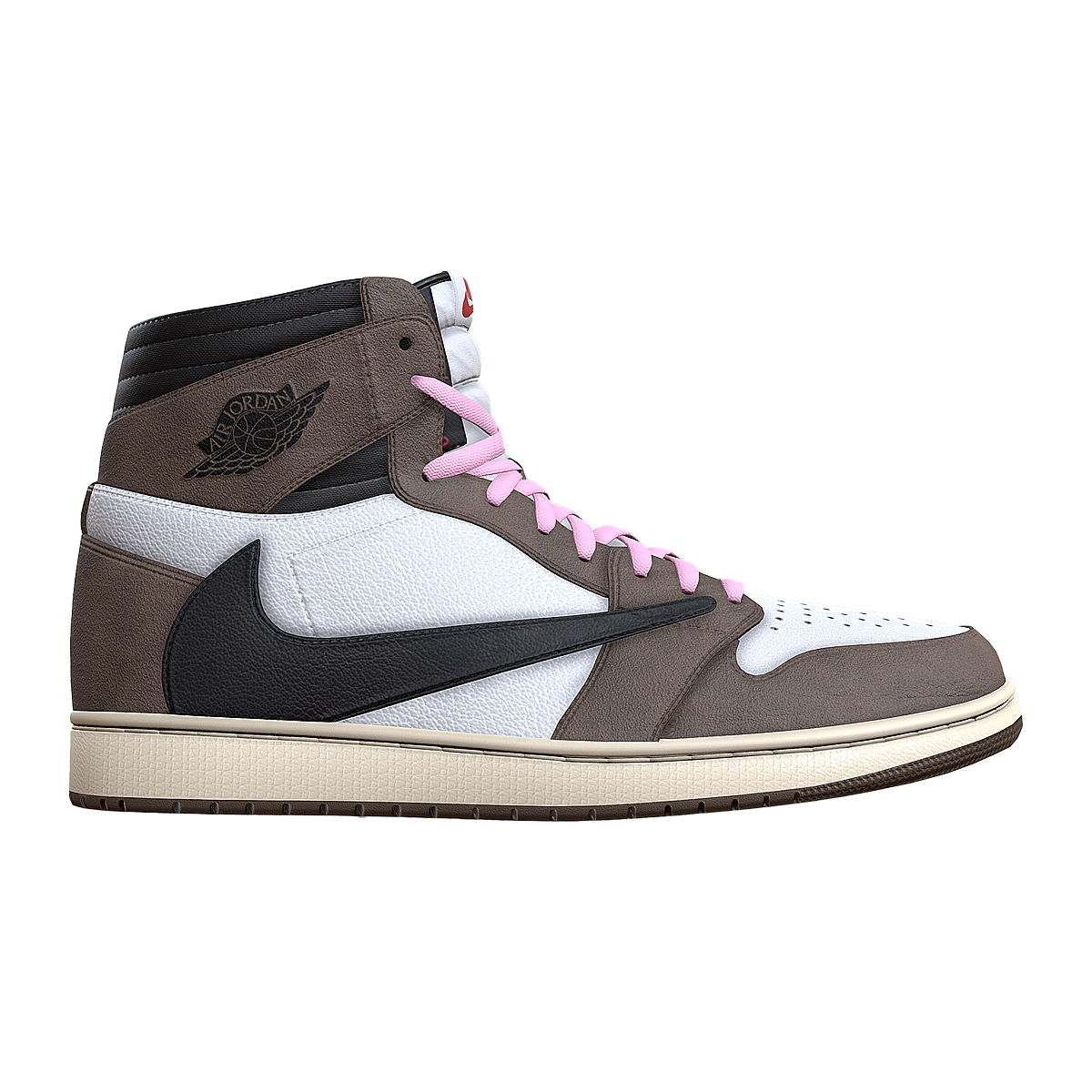 AIr Jordan 1 x Travis Scott AJ1联名款复古高帮篮球鞋模型预览图