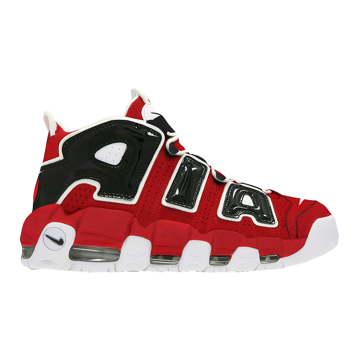Nike Air More Uptempo耐克皮蓬大Air 中帮篮球鞋 红色模型预览图