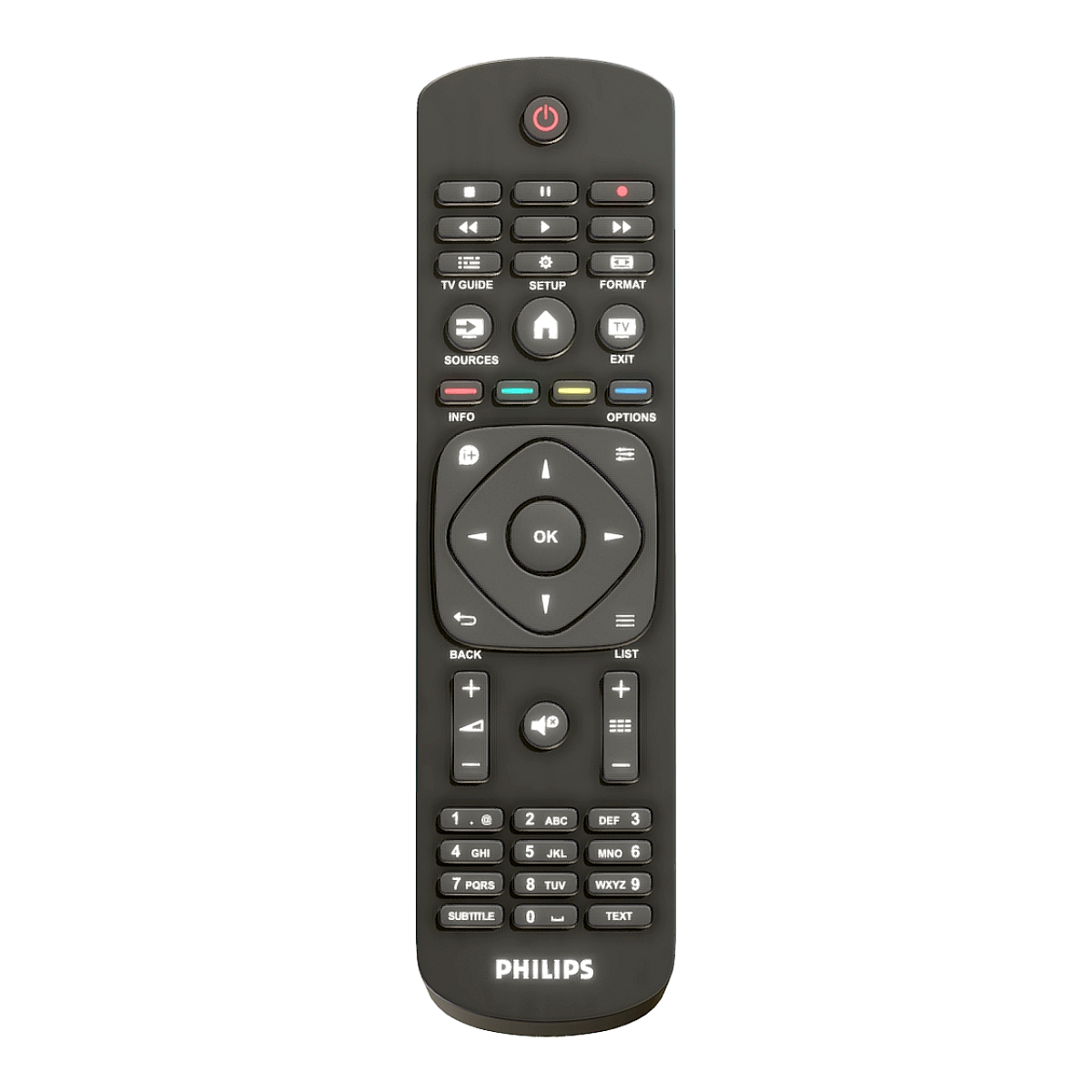 Philips TV飞利浦电视遥控器模型预览图
