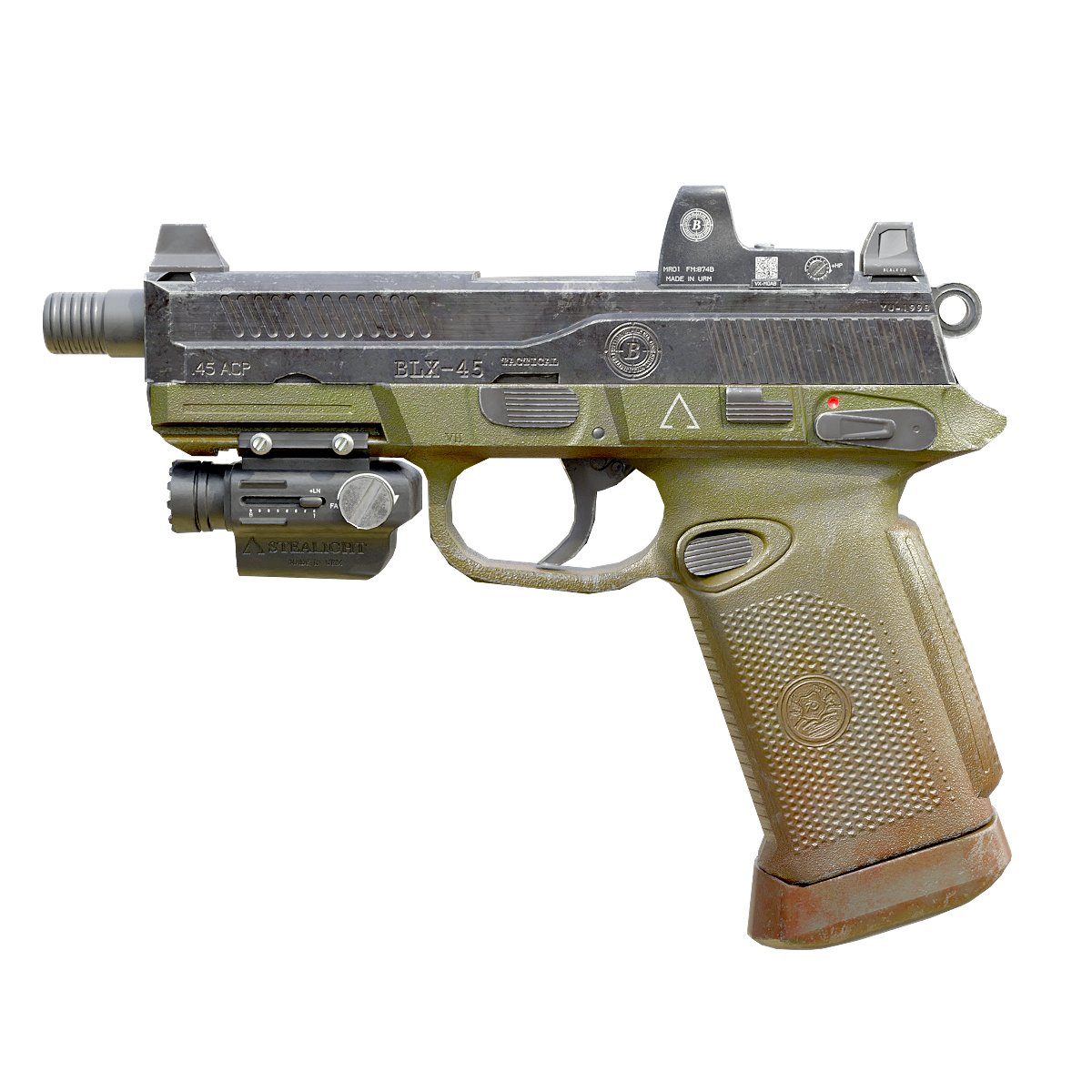 Venom FNX-45 Pistol半自动手枪模型预览图