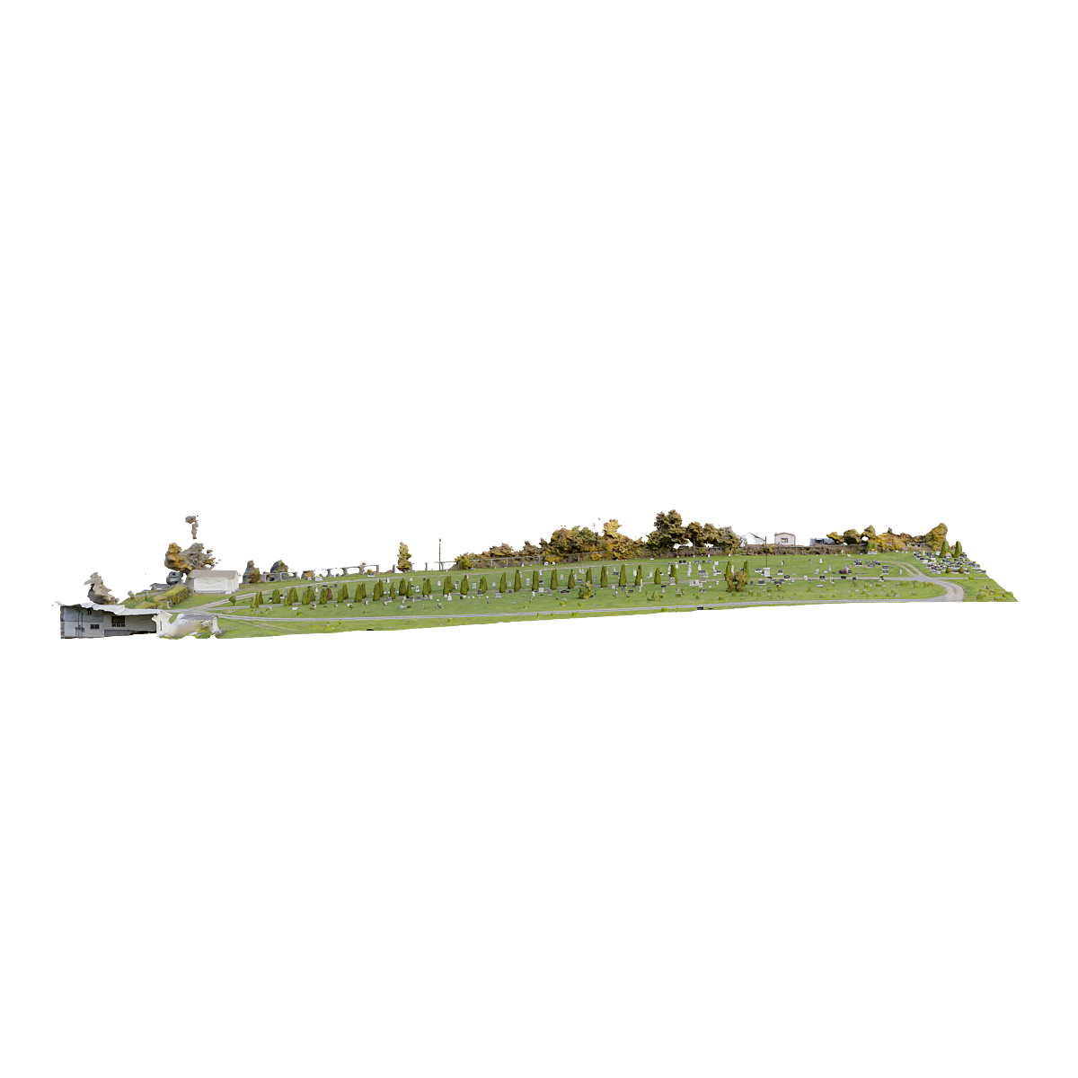 澳大利亚南巴瑟斯特市公墓模型预览图