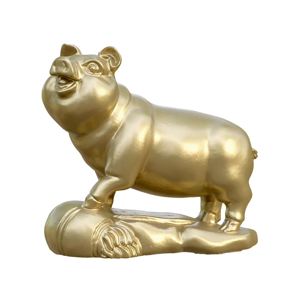 十二生肖-猪雕像模型预览图