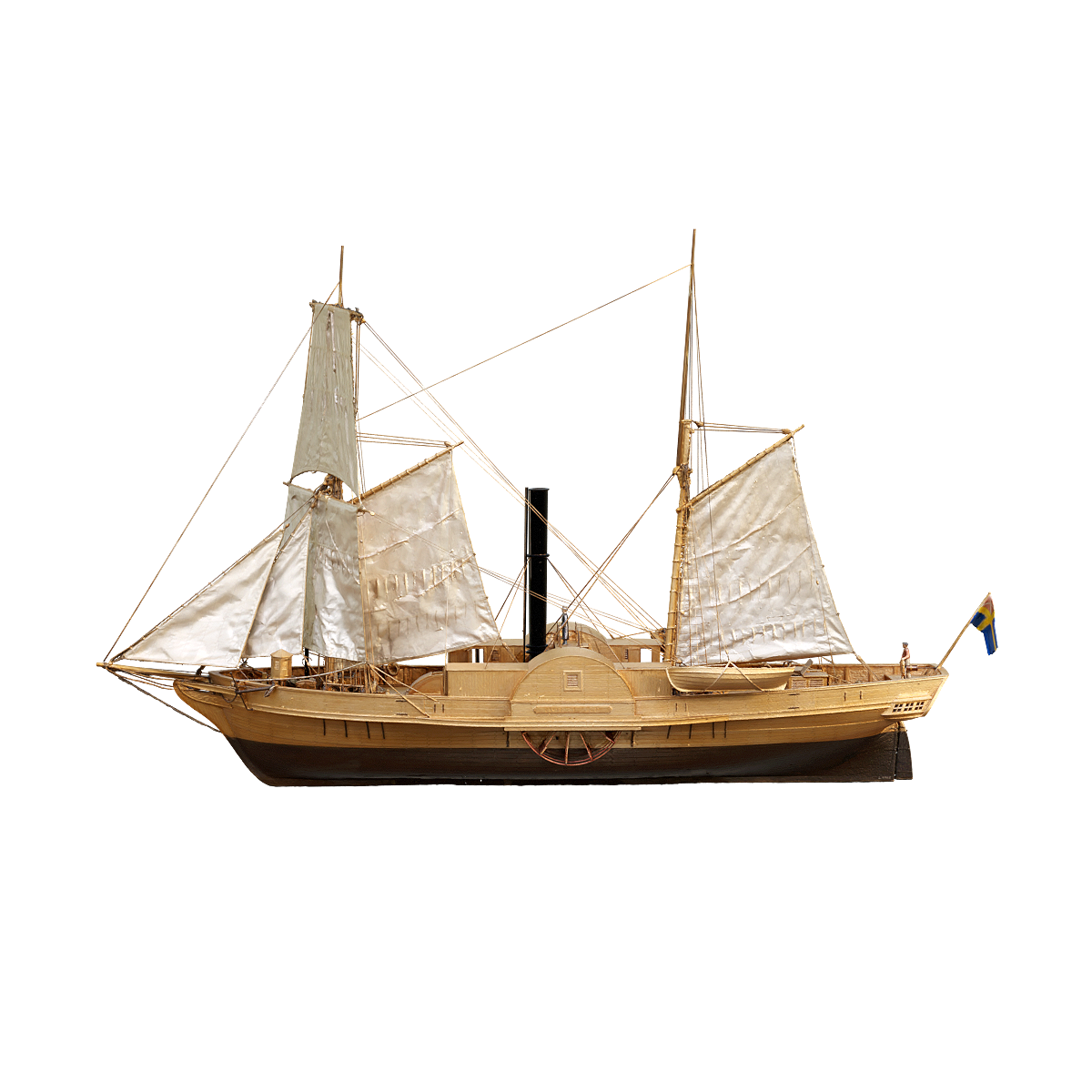 S/S Norrland 木壳明轮蒸汽船（1837年）模型预览图