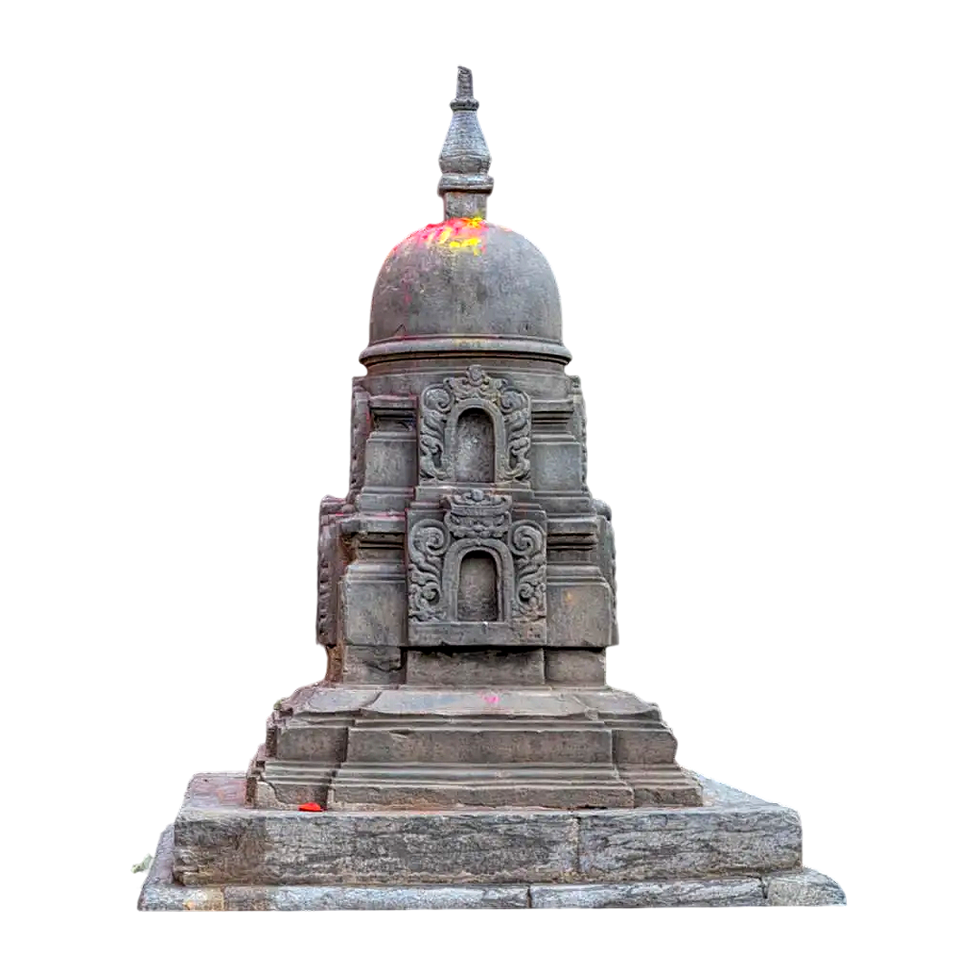 尼泊尔加德满都十六世纪建筑 斯瓦扬布纳特寺庙佛塔模型预览图