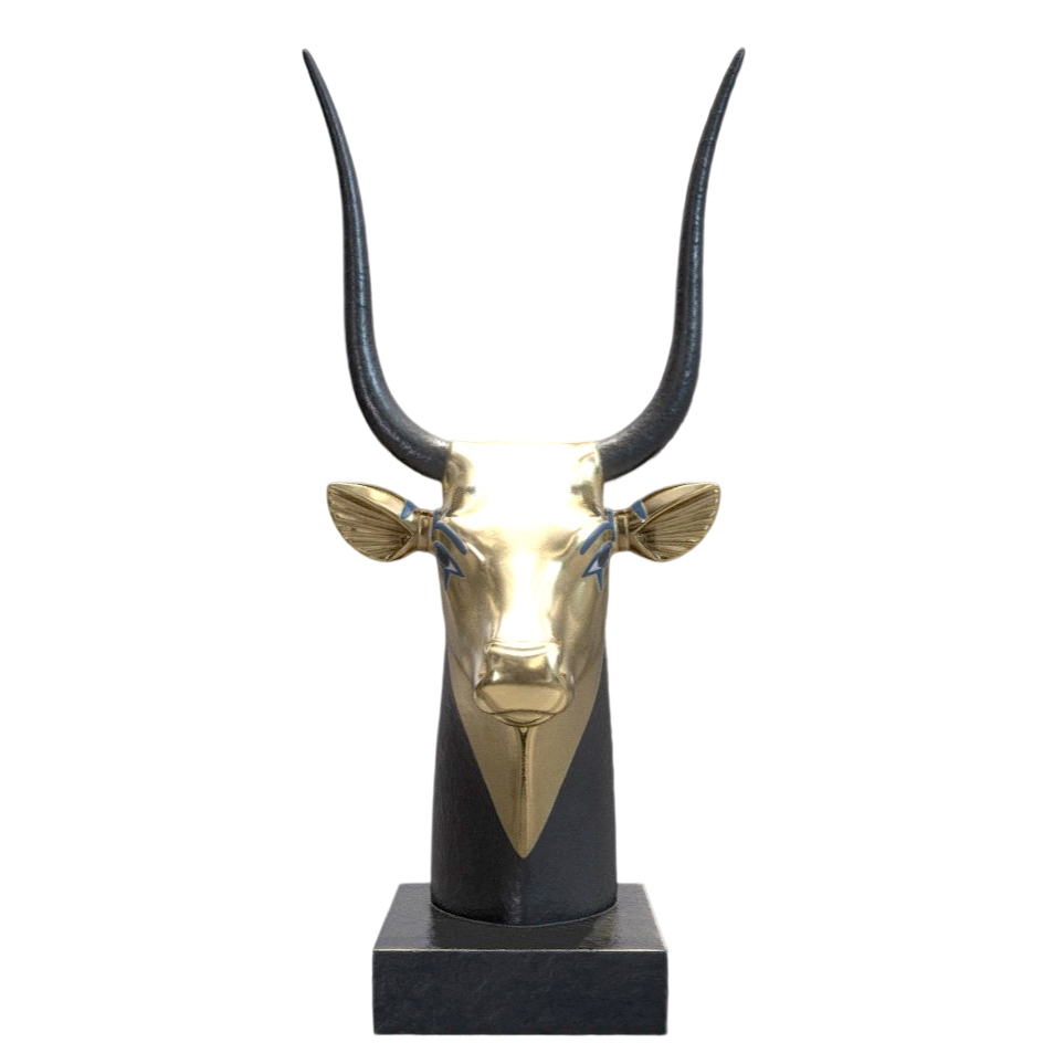 哈索尔牛首像（可3D打印） 3D打印成品照片