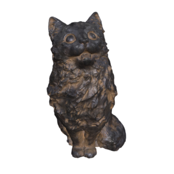猫石头雕塑AR静态3D模型