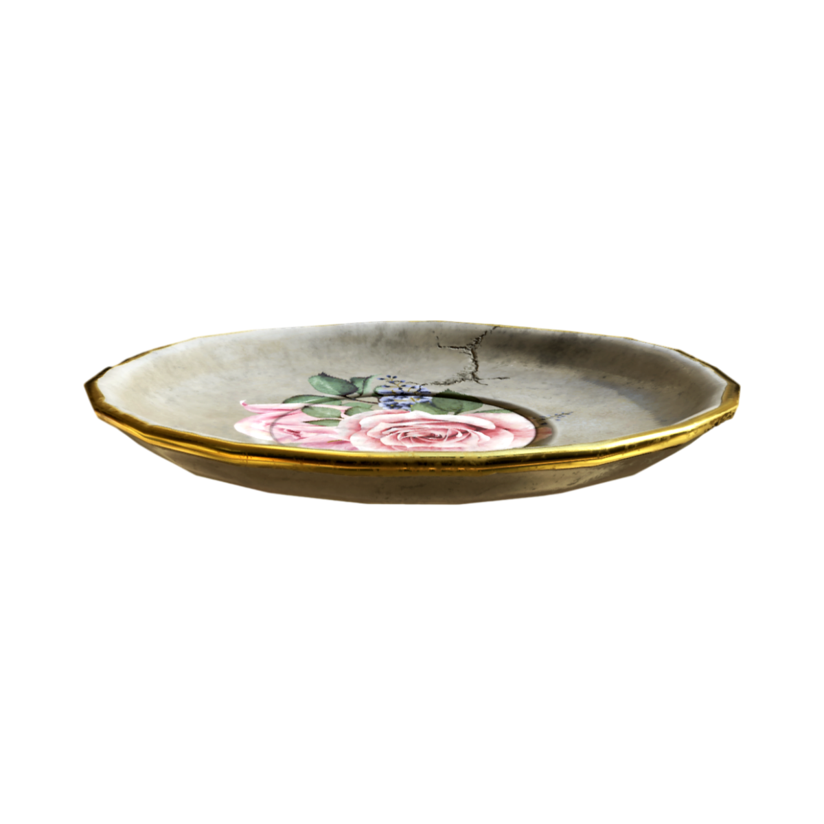 欧式陶瓷金边咖啡茶具-碟子模型预览图