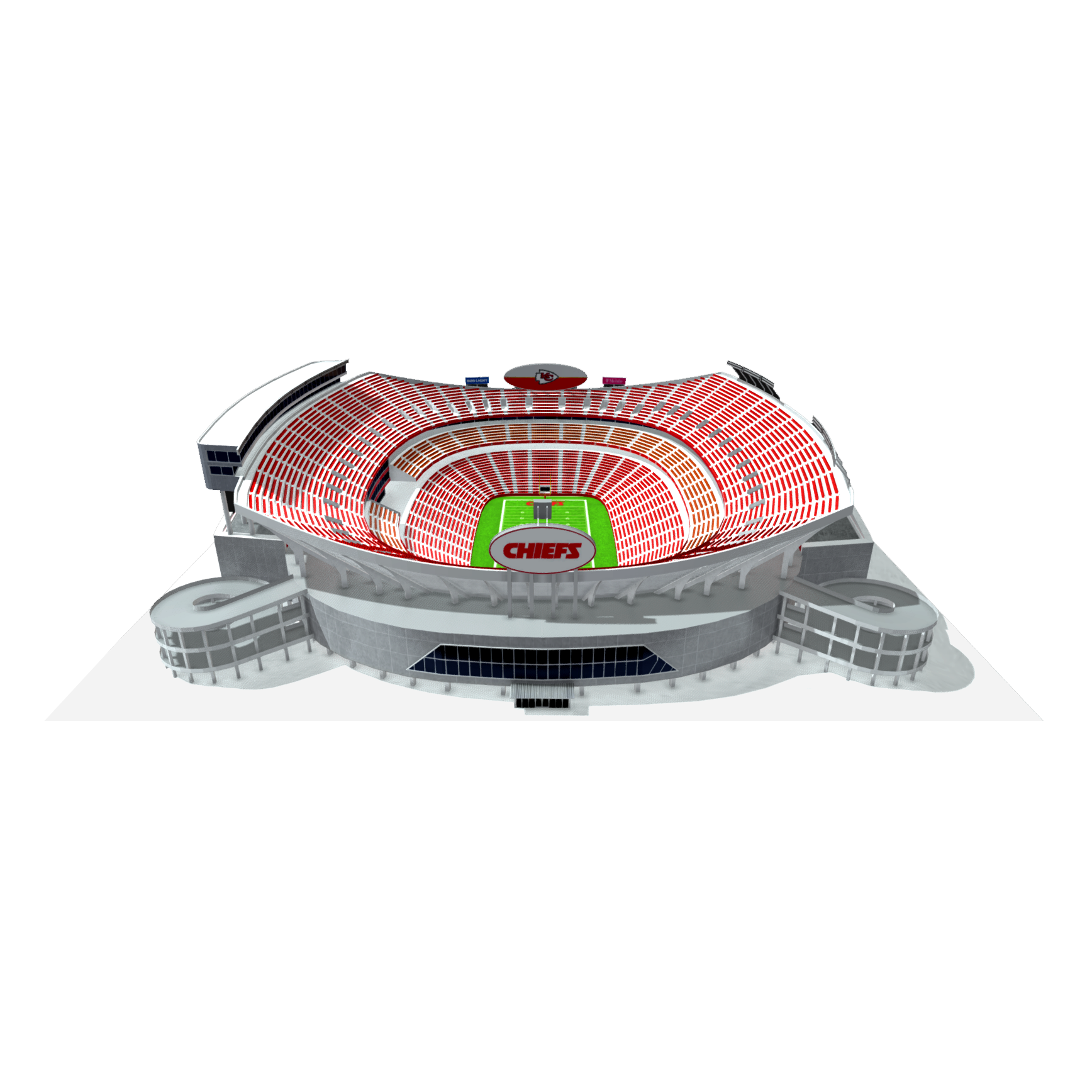 堪萨斯城的箭头体育场（Arrowhead Stadium）模型预览图