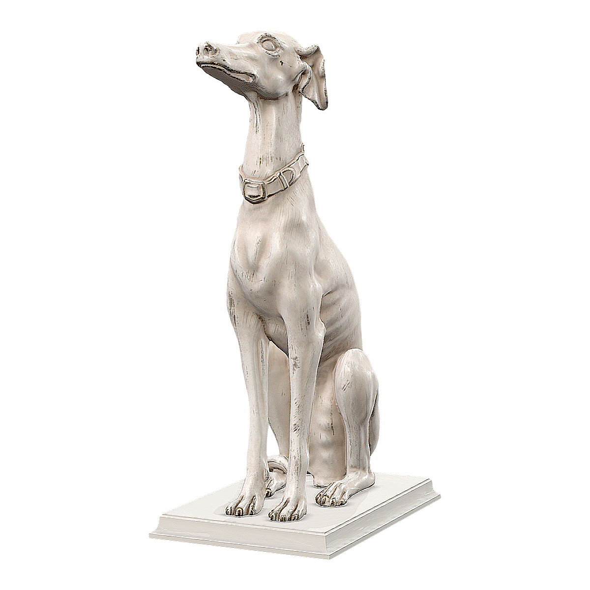 家具设计师Roberto Giovannini的木雕作品 灰猎犬雕像模型预览图